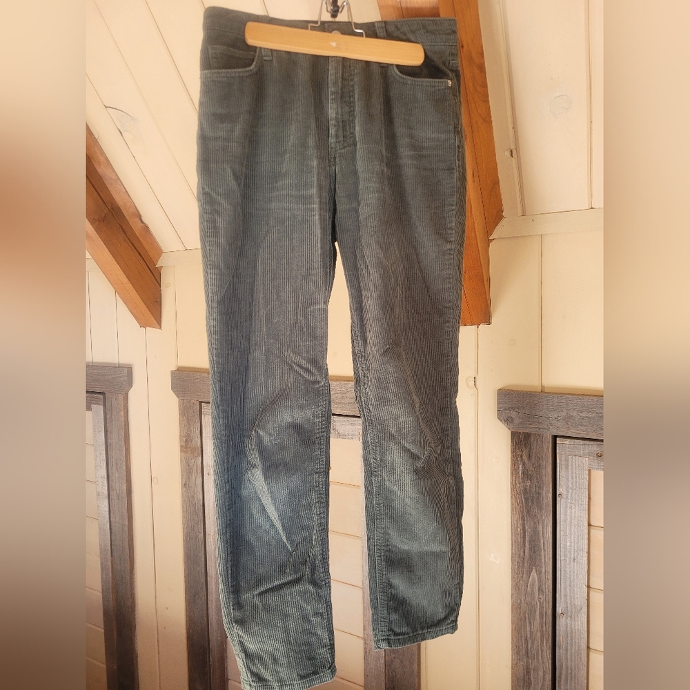 BDG Olive High-Rise Corduroy Pants